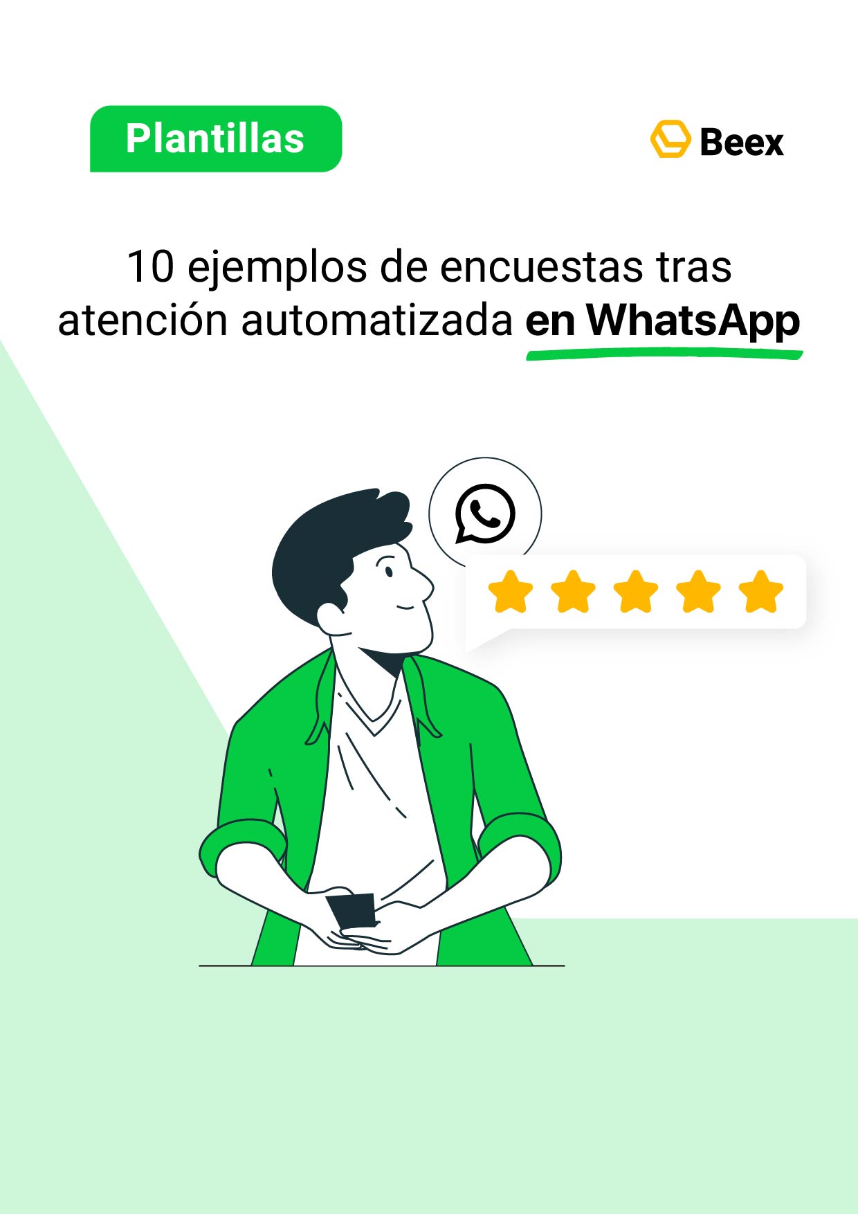 10 ejemplos de encuestas tras atención automatizada en WhatsApp